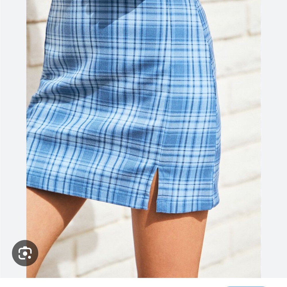 Blue Plaid Women's Skirt